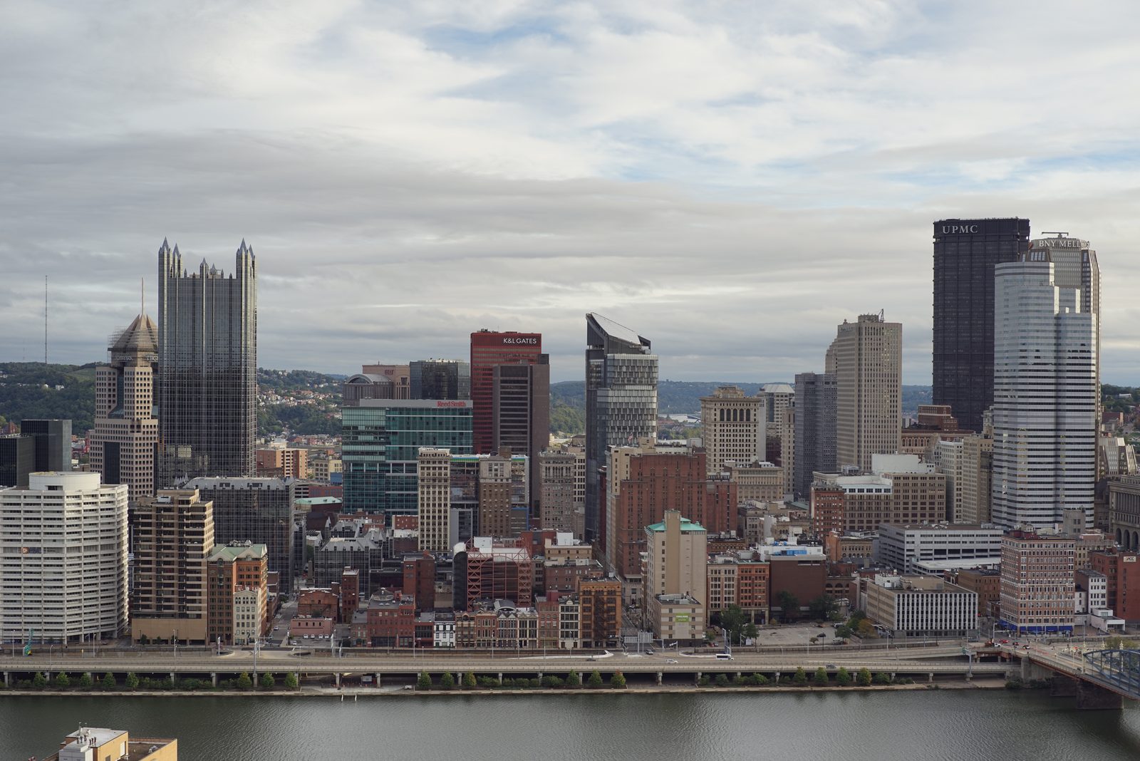 The Pittsburgh skyline seen from Mount Washington.